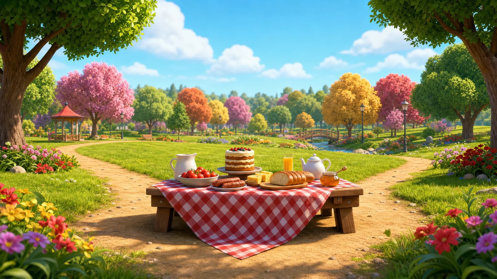 Food and likes lesson scene