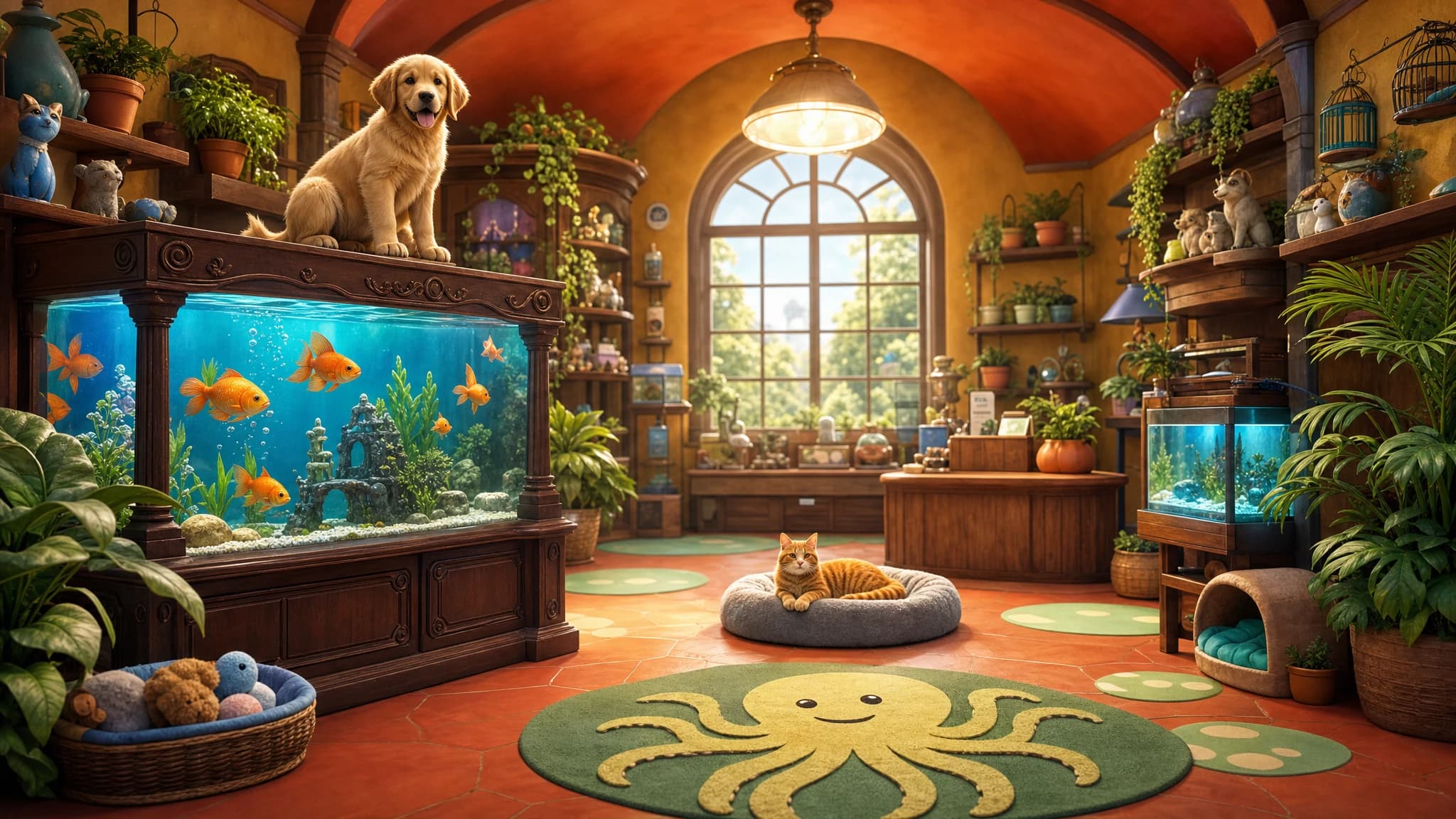 Pets lesson scene