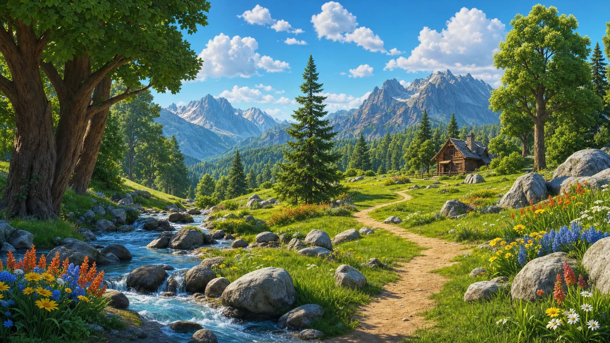 Nature lesson scene
