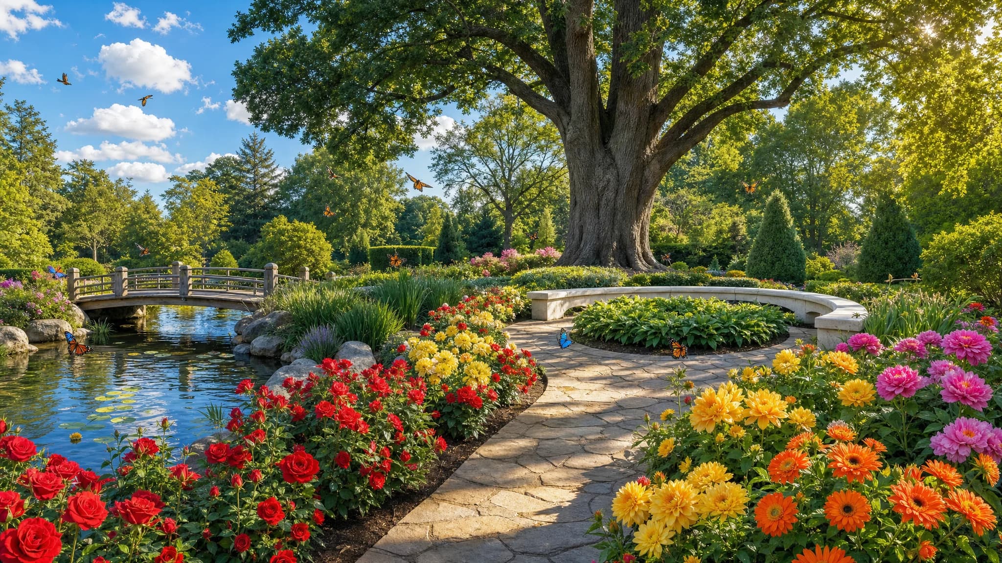 Gardening lesson scene