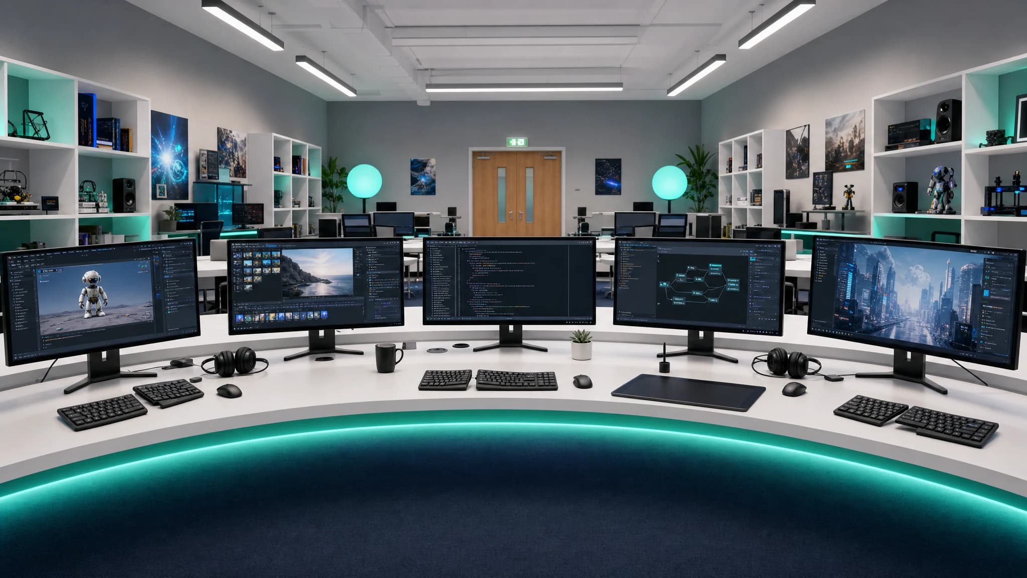 Technology lesson scene