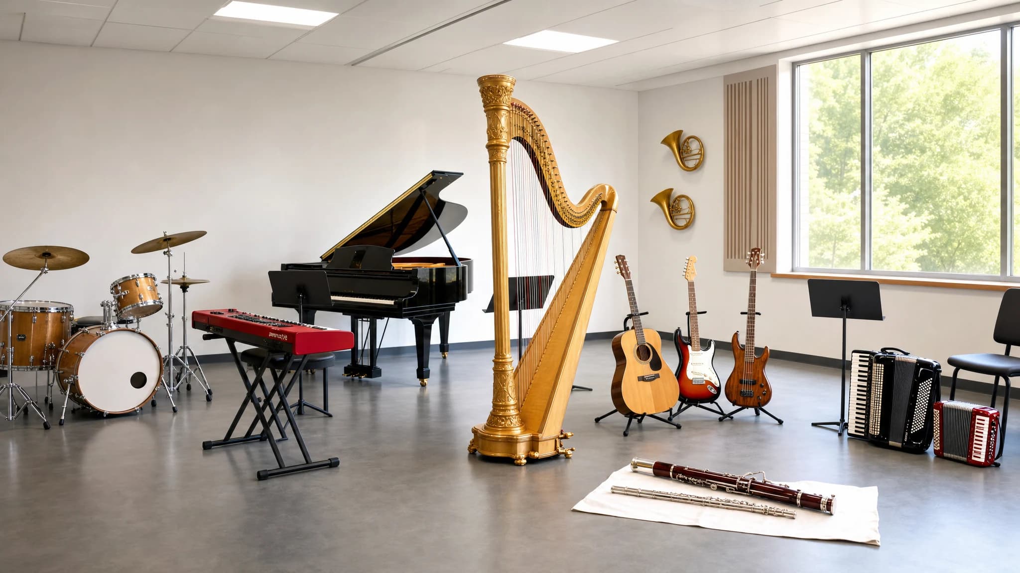 Music lesson scene