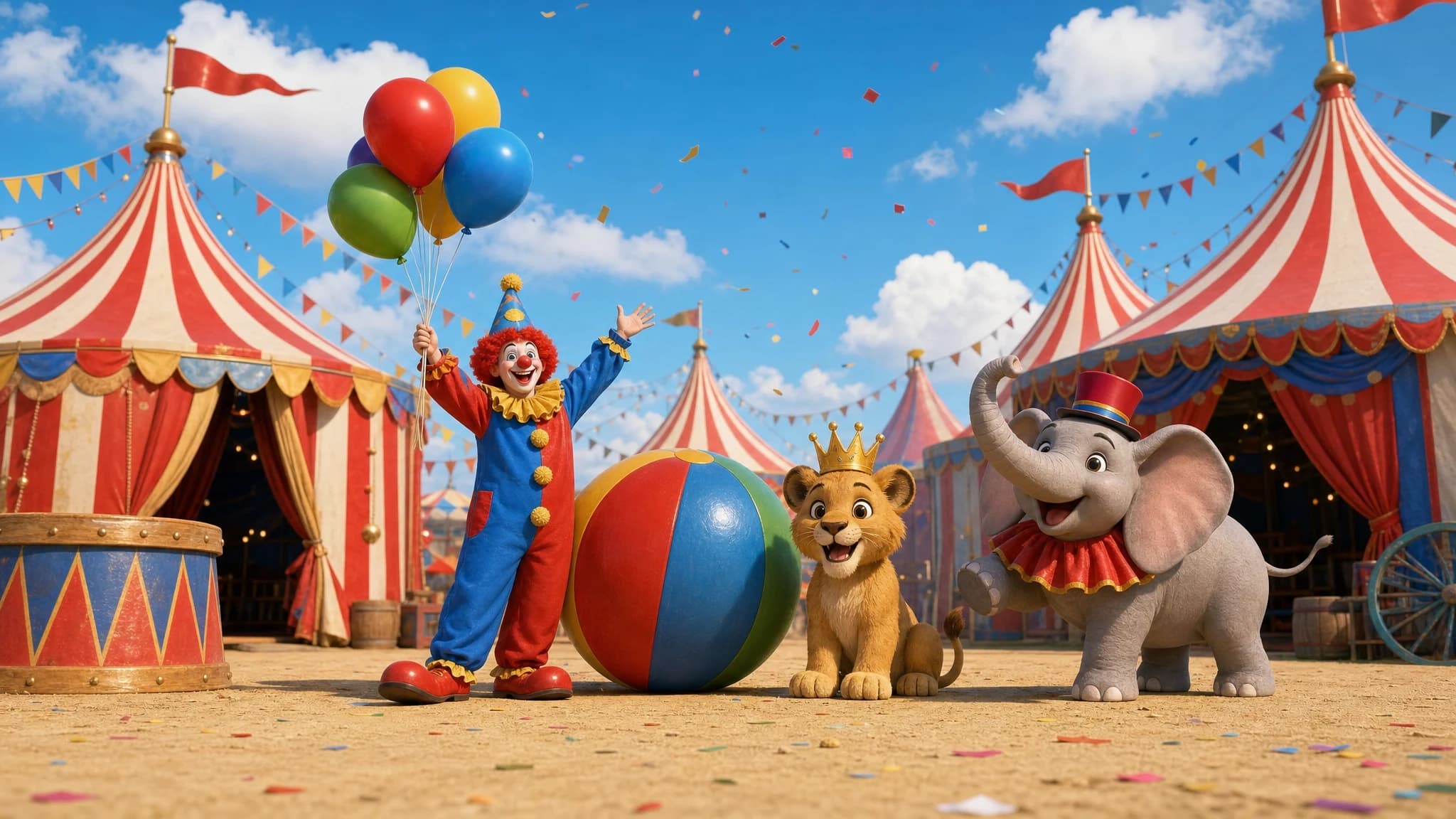Circus lesson scene