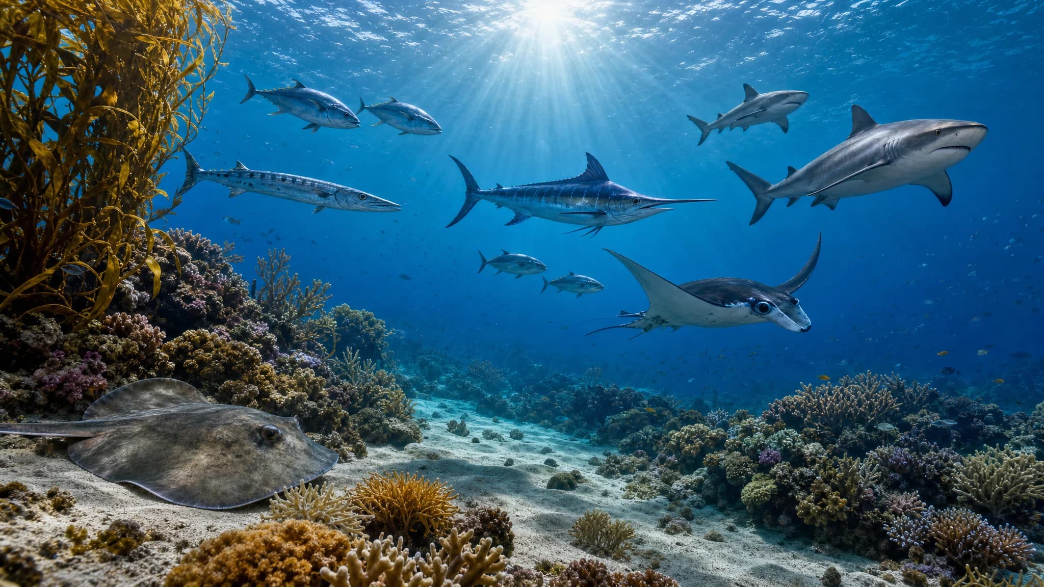 Ocean Creatures lesson scene